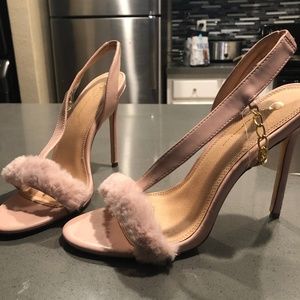 Fluffy Pink Heels